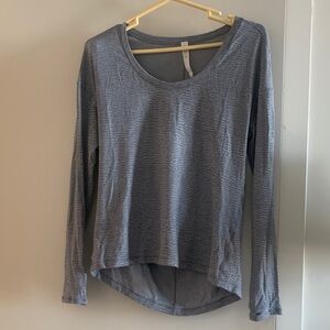 lululemon athletica Blue Long Sleeve Top